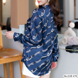 Maristar : No.2139 เสื้อแขนยาวพิมพ์ลาย | Printed Long Sleeve Blouse