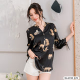 Maristar : No.2155 เสื้อแขนยาวพิมพ์ลาย | Printed Long Sleeve Blouse