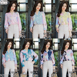 Maristar : No.2008 เสื้อแขนยาวพิมพ์ลาย | Printed Long Sleeve Blouse