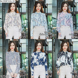 Miss Daisy : No.2028 เสื้อแขนยาวพิมพ์ลาย | Printed Long Sleeve Blouse