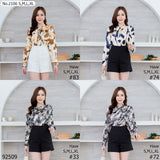 Miss Daisy : No.2106 เสื้อแขนยาวพิมพ์ลาย | Printed Long Sleeve Blouse