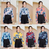 Maristar : No.2073 เสื้อแขนยาวพิมพ์ลาย | Printed Long Sleeve Blouse