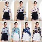 Miss Daisy : No.2037 เสื้อแขนยาวพิมพ์ลาย | Printed Long Sleeve Blouse