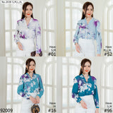 Miss Daisy : No.2038 เสื้อแขนยาวพิมพ์ลาย | Printed Long Sleeve Blouse
