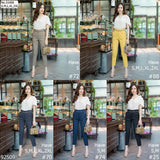 Vertier : No.31008 กางเกงขายาว 9ส่วน | Cropped Pants