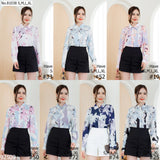 Vertier : No.81038 เสื้อแขนยาวพิมพ์ลาย | Printed Long Sleeve Blouse