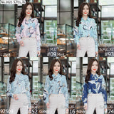 Maristar : No.2021 เสื้อแขนยาวพิมพ์ลาย | Printed Long Sleeve Blouse