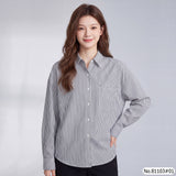 Vertier : No.81103 เสื้อแขนยาวพิมพ์ลาย | Printed Long Sleeve Blouse