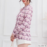 Maristar : No.2159 เสื้อแขนยาวพิมพ์ลาย | Printed Long Sleeve Blouse