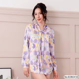 Vertier : No.81082 เสื้อแขนยาวพิมพ์ลาย | Printed Long Sleeve Blouse