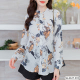 Maristar : No.2127 เสื้อแขนยาวพิมพ์ลาย | Printed Long Sleeve Blouse