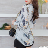 Maristar : No.2127 เสื้อแขนยาวพิมพ์ลาย | Printed Long Sleeve Blouse