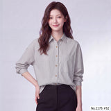 Maristar : No.2175 เสื้อแขนยาวพิมพ์ลาย | Printed Long Sleeve Blouse