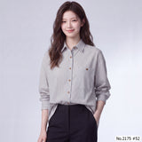 Maristar : No.2175 เสื้อแขนยาวพิมพ์ลาย | Printed Long Sleeve Blouse