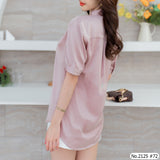 Maristar : No.2125 เสื้อแขนสั้นสีพื้น | Solid Short Sleeve Blouse