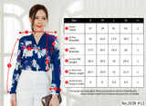 Miss Daisy : No.2038 เสื้อแขนยาวพิมพ์ลาย | Printed Long Sleeve Blouse