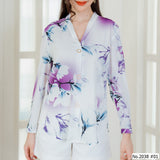 Miss Daisy : No.2038 เสื้อแขนยาวพิมพ์ลาย | Printed Long Sleeve Blouse