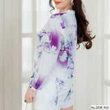 Miss Daisy : No.2038 เสื้อแขนยาวพิมพ์ลาย | Printed Long Sleeve Blouse