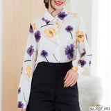 Miss Daisy : No.2037 เสื้อแขนยาวพิมพ์ลาย | Printed Long Sleeve Blouse