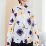 Miss Daisy : No.2037 เสื้อแขนยาวพิมพ์ลาย | Printed Long Sleeve Blouse