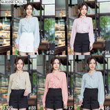 Vertier : No.81058 เสื้อแขนยาวพิมพ์ลาย | Printed Long Sleeve Blouse