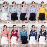 Miss Daisy : No.2068 เสื้อแขนยาวพิมพ์ลาย | Printed Long Sleeve Blouse