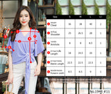 Maristar : No.1948 เสื้อแขนสั้นสีพื้น | Solid Short Sleeve Blouse