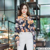 Miss Daisy : No.2030 เสื้อแขนยาวพิมพ์ลาย | Printed Long Sleeve Blouse