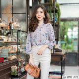 Maristar : No.1997 เสื้อแขนยาวพิมพ์ลาย | Printed Long Sleeve Blouse
