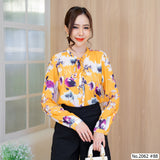 Maristar : No.2062 เสื้อแขนยาวพิมพ์ลาย | Printed Long Sleeve Blouse