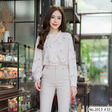 Maristar : No.2013 เสื้อแขนยาวพิมพ์ลาย | Printed Long Sleeve Blouse