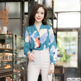 Maristar : No.1969 เสื้อแขนยาวพิมพ์ลาย | Printed Long Sleeve Blouse
