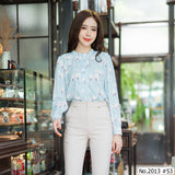 Maristar : No.2013 เสื้อแขนยาวพิมพ์ลาย | Printed Long Sleeve Blouse