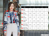 Maristar : No.2025 เสื้อแขนยาวพิมพ์ลาย | Printed Long Sleeve Blouse