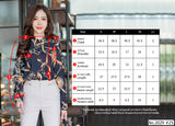 Maristar : No.2029 เสื้อแขนยาวพิมพ์ลาย | Printed Long Sleeve Blouse