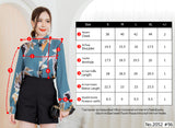 Miss Daisy : No.2052 เสื้อแขนยาวพิมพ์ลาย | Printed Long Sleeve Blouse