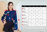 Maristar : No.2031 เสื้อแขนยาวพิมพ์ลาย | Printed Long Sleeve Blouse