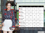 Maristar : No.2076 เสื้อแขนยาวพิมพ์ลาย | Printed Long Sleeve Blouse
