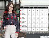 Maristar : No.1965 เสื้อแขนยาวพิมพ์ลาย | Printed Long Sleeve Blouse