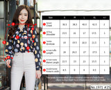Maristar : No.1971 เสื้อแขนยาวพิมพ์ลาย | Printed Long Sleeve Blouse