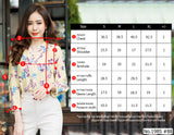 Maristar : No.1985 เสื้อแขนยาวพิมพ์ลาย | Printed Long Sleeve Blouse
