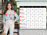 Maristar : No.1997 เสื้อแขนยาวพิมพ์ลาย | Printed Long Sleeve Blouse