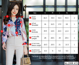 Maristar : No.2008 เสื้อแขนยาวพิมพ์ลาย | Printed Long Sleeve Blouse