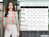 Maristar : No.2022 เสื้อแขนยาวพิมพ์ลาย | Printed Long Sleeve Blouse