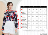 Maristar : No.2036 เสื้อแขนยาวพิมพ์ลาย | Printed Long Sleeve Blouse