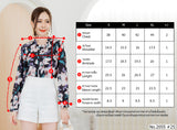Miss Daisy : No.2055 เสื้อแขนยาวพิมพ์ลาย | Printed Long Sleeve Blouse
