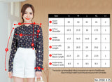 Miss Daisy : No.2058 เสื้อแขนยาวพิมพ์ลาย | Printed Long Sleeve Blouse