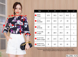 Miss Daisy : No.2061 เสื้อแขนยาวพิมพ์ลาย | Printed Long Sleeve Blouse