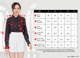 Miss Daisy : No.2069 เสื้อแขนยาวพิมพ์ลาย | Printed Long Sleeve Blouse