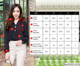 Vertier : No.81019 เสื้อแขนยาวสีพื้น | Solid Long Sleeve Blouse